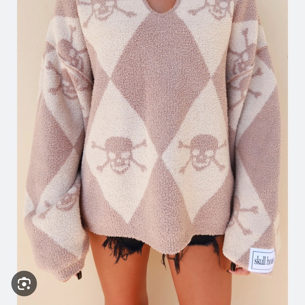 Skullhouse designs crossbone Pattern Sweater NOT FOR SALE